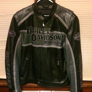 Harley-Davidson leather motorcycle riding jacket